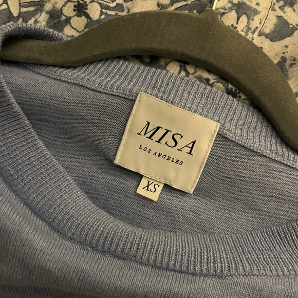 MISA Los Angeles Blue Dressy Top - Picture 3 of 4